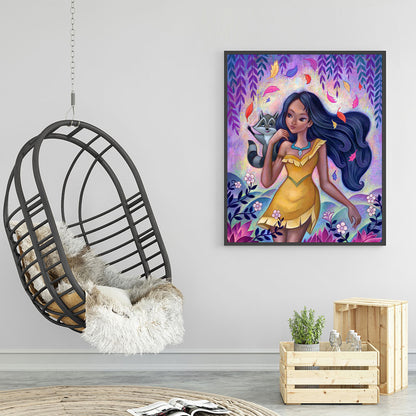Disney Princess Pocahontas - Full Round Drill Diamond Painting 30*40CM