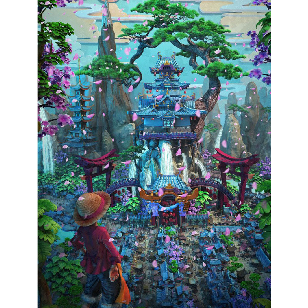 Pirate Ship - Full Round Drill Diamond Painting 30*40CM