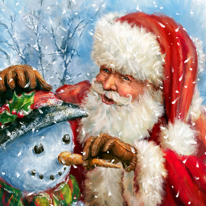 Santa Claus - Full Round Drill Diamond Painting 30*30CM