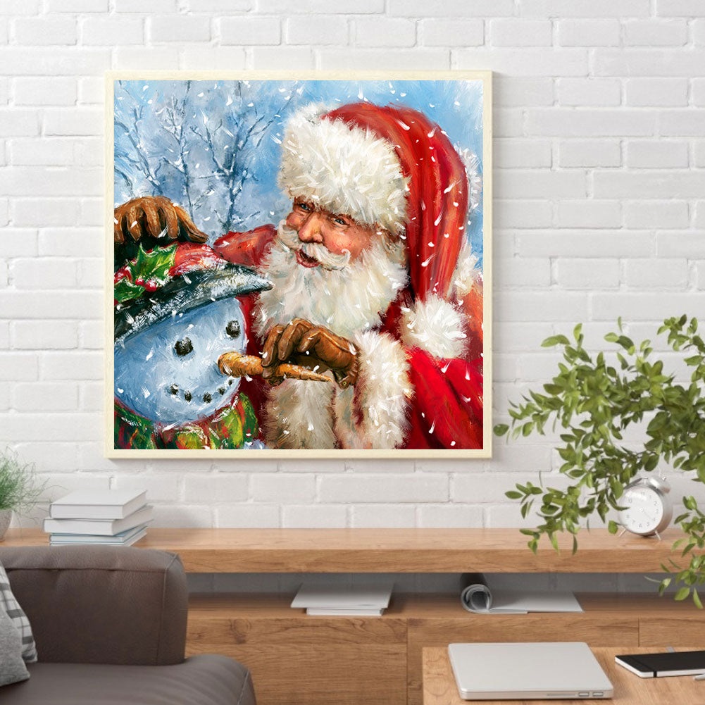 Santa Claus - Full Round Drill Diamond Painting 30*30CM