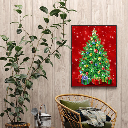 Christmas Tree - Full Round Drill Diamond Painting 30*40CM