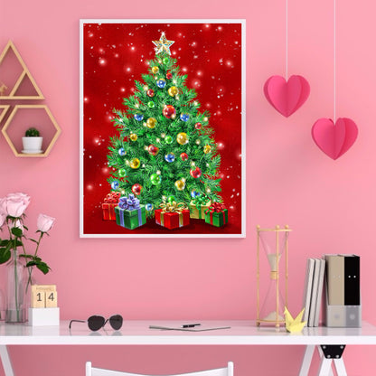 Christmas Tree - Full Round Drill Diamond Painting 30*40CM