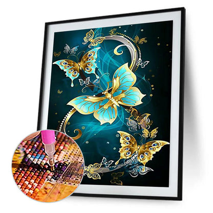 Butterfly - Full Round Drill Diamond Painting 50*60CM