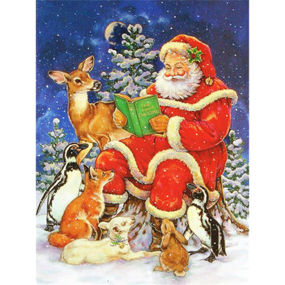 Santa Claus - Full Round Drill Diamond Painting 30*40CM