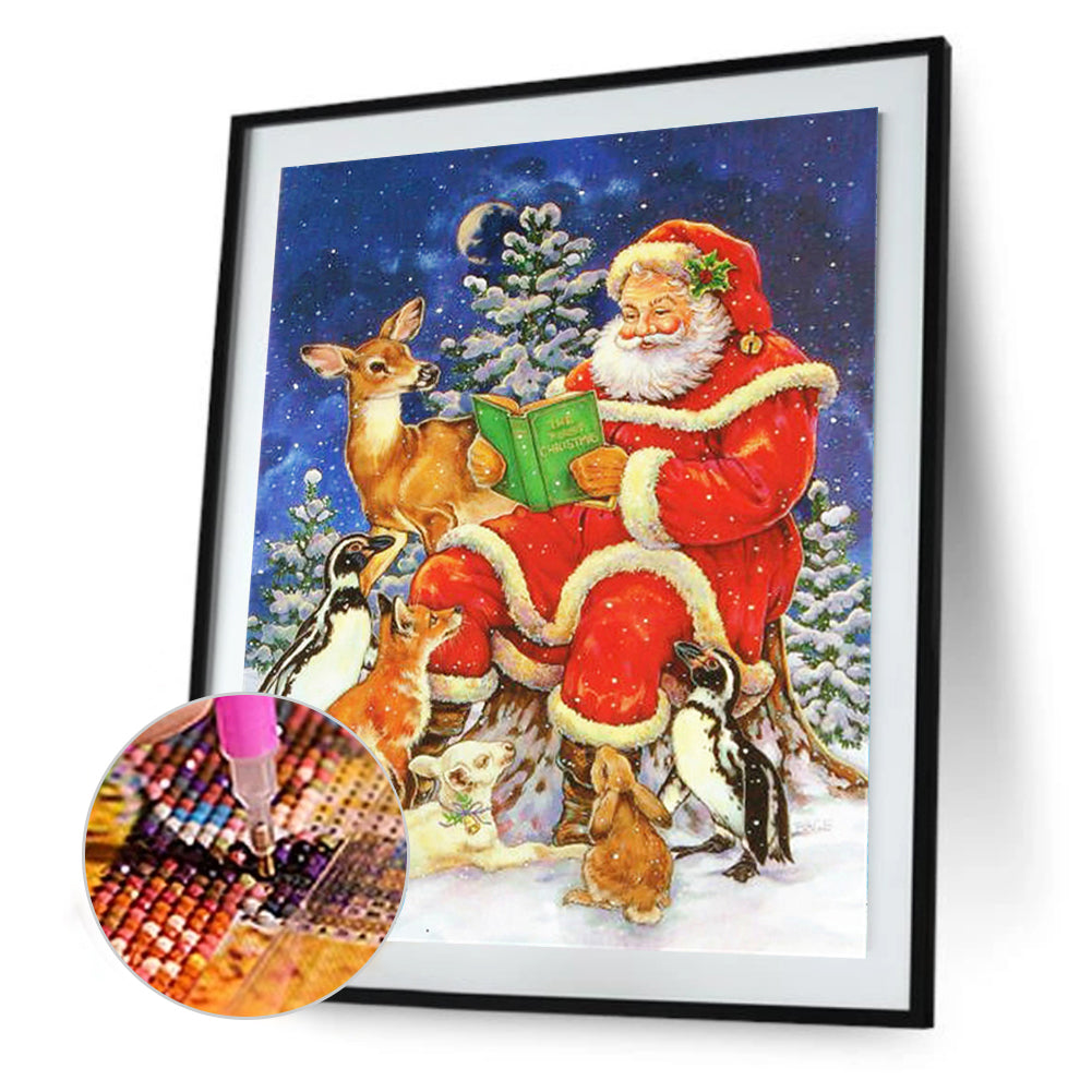 Santa Claus - Full Round Drill Diamond Painting 30*40CM