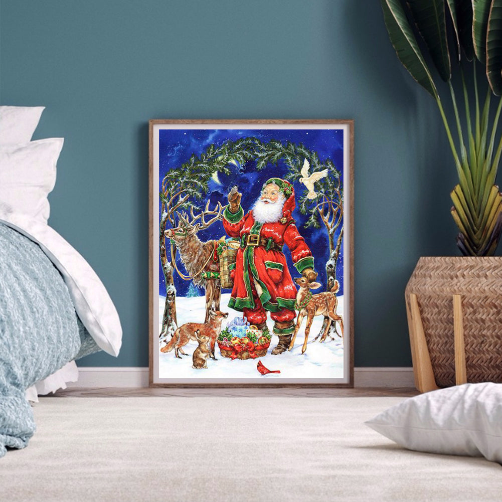 Santa Claus - Full Round Drill Diamond Painting 30*40CM