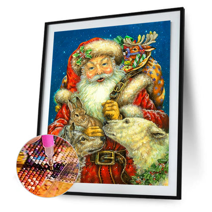 Santa Claus - Full Round Drill Diamond Painting 30*40CM