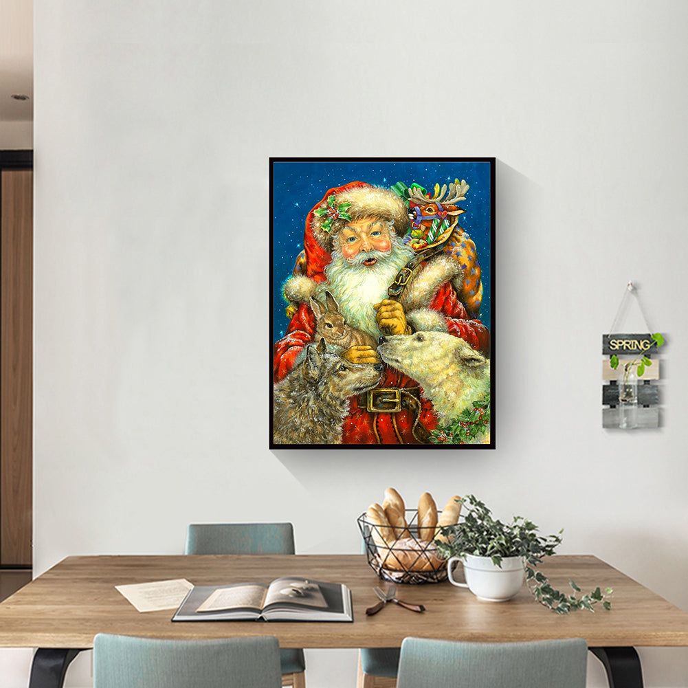 Santa Claus - Full Round Drill Diamond Painting 30*40CM