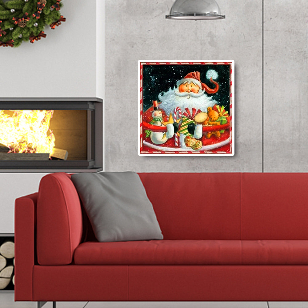 Santa Claus - Full Round Drill Diamond Painting 30*30CM