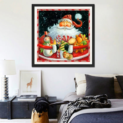 Santa Claus - Full Round Drill Diamond Painting 30*30CM