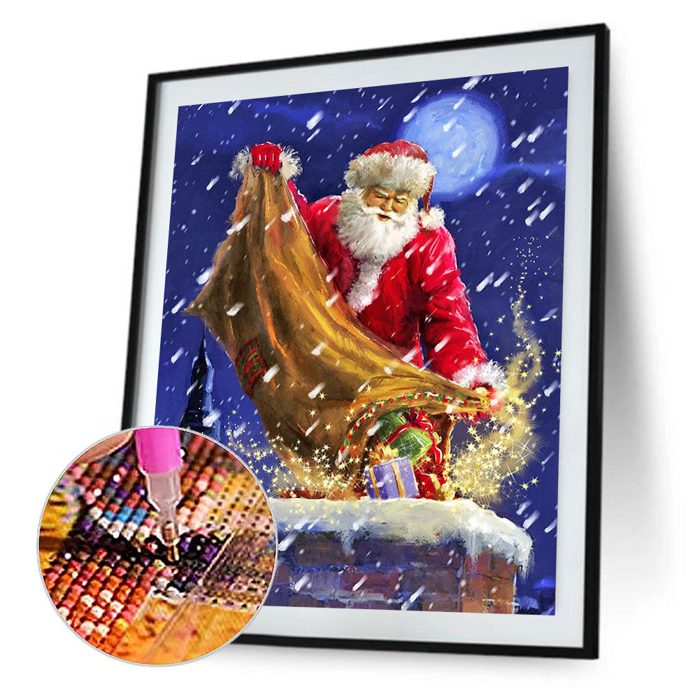 Santa Claus - Full Round Drill Diamond Painting 30*40CM