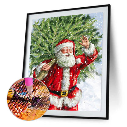 Santa Claus - Full Round Drill Diamond Painting 30*40CM