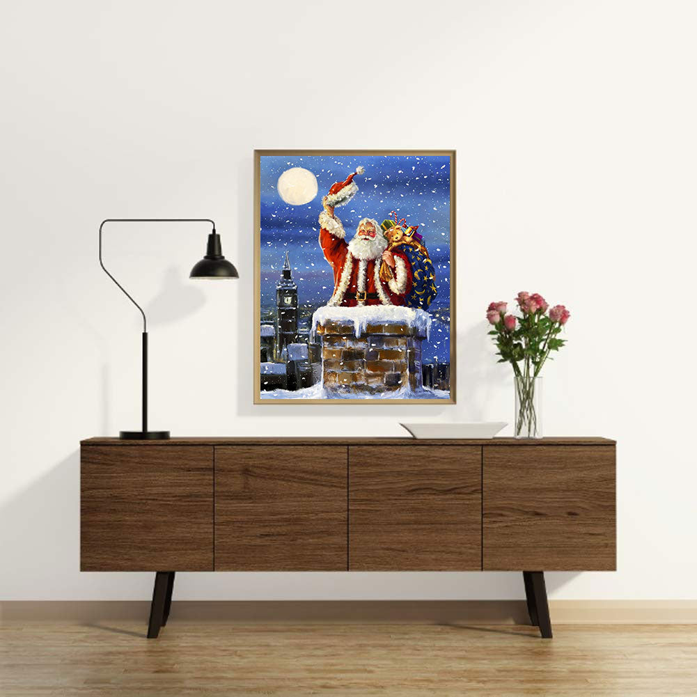 Santa Claus - Full Round Drill Diamond Painting 30*40CM