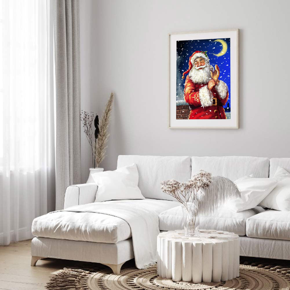 Santa Claus - Full Round Drill Diamond Painting 30*40CM