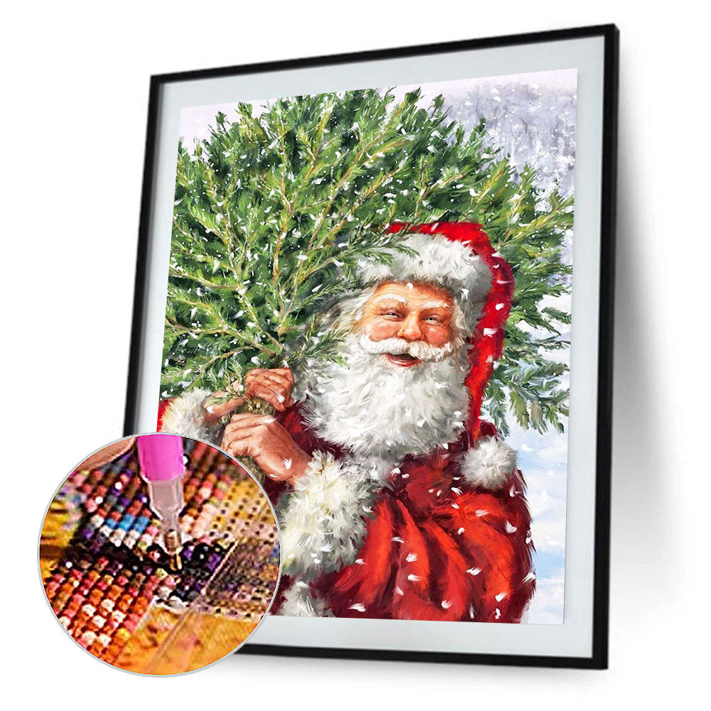 Santa Claus - Full Round Drill Diamond Painting 30*40CM