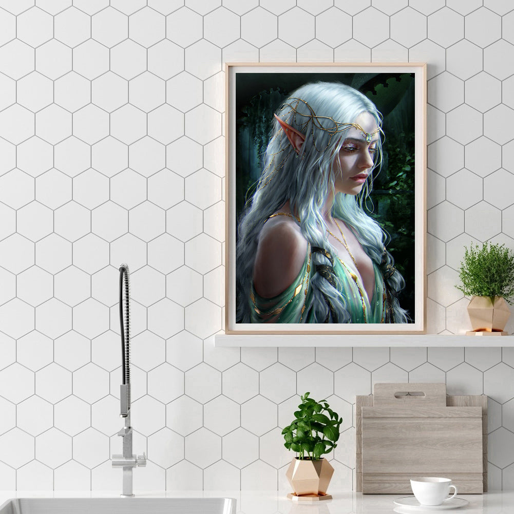 Beautiful Elf - Full Round Drill Diamond Painting 30*40CM