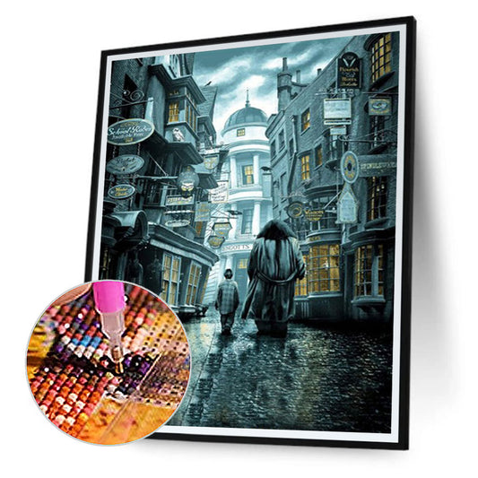 Partial AB Drill - Full Round Drill Diamond Painting - Harry Potter Wizard  - 40*40cm