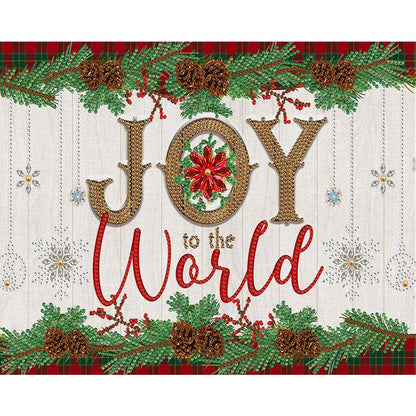 Christmas Atmosphere Poster Painting - Special Shaped Drill Diamond Painting 40*30CM