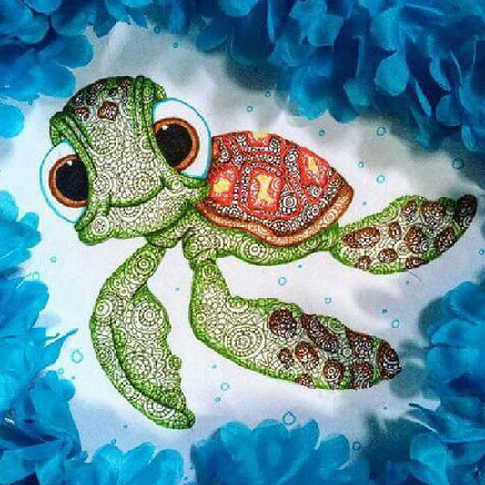 Turtle - Full Round Drill Diamond Painting 40*40CM