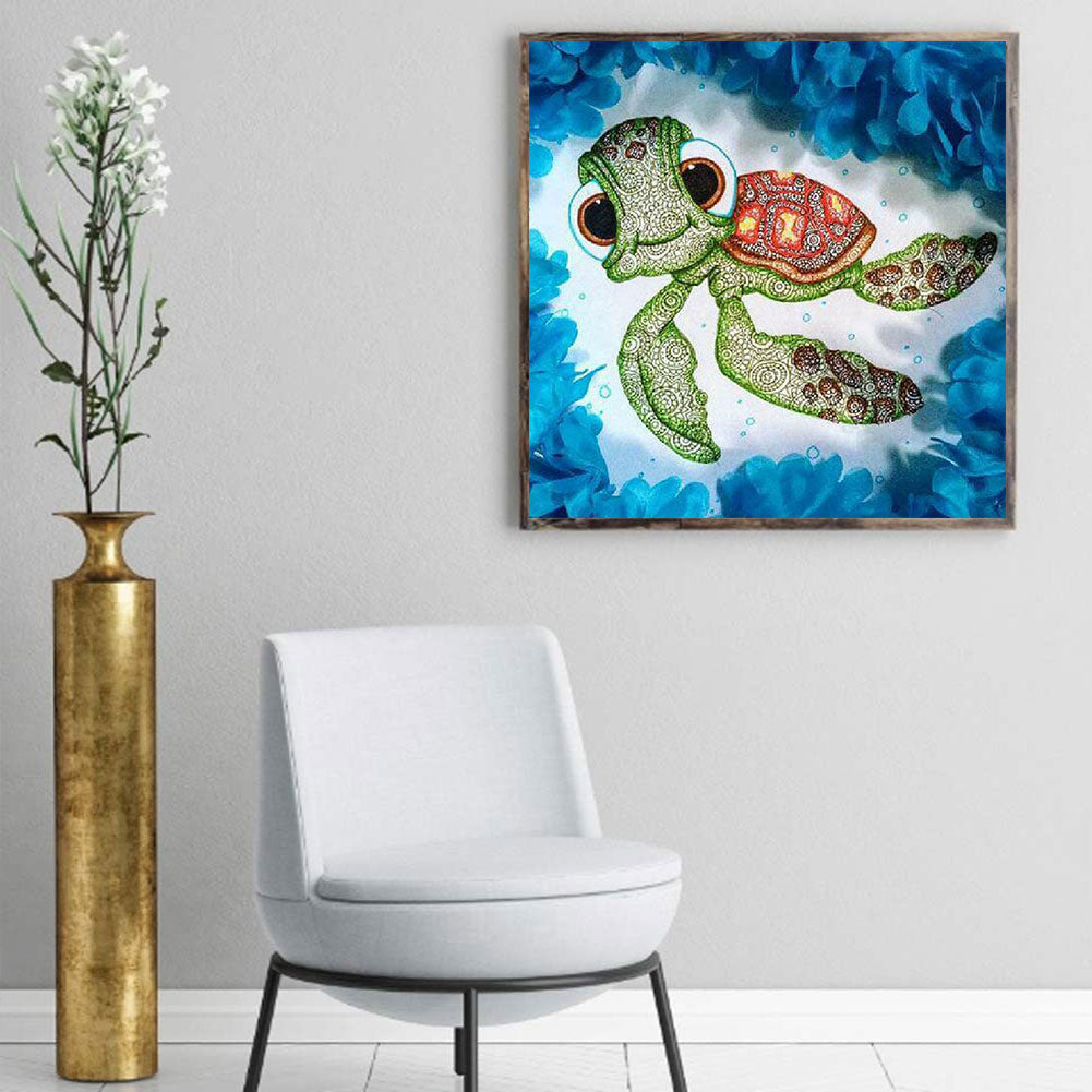 Turtle - Full Round Drill Diamond Painting 40*40CM