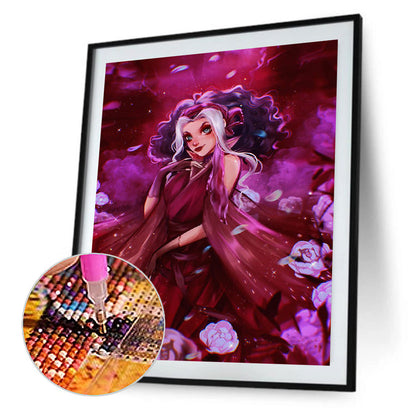 Cartoon Girl - Full Round Drill Diamond Painting 40*50CM