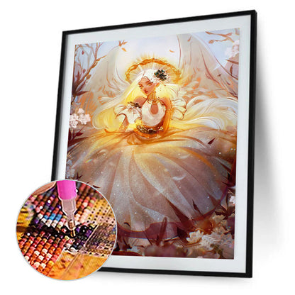 Cartoon Girl - Full Round Drill Diamond Painting 40*50CM