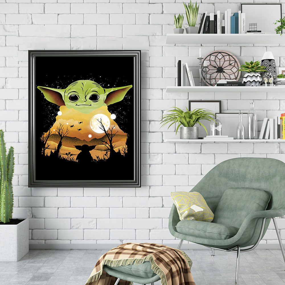 Yoda - Full Round Drill Diamond Painting 40*50CM