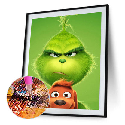 Grinch - Full Round Drill Diamond Painting 40*50CM