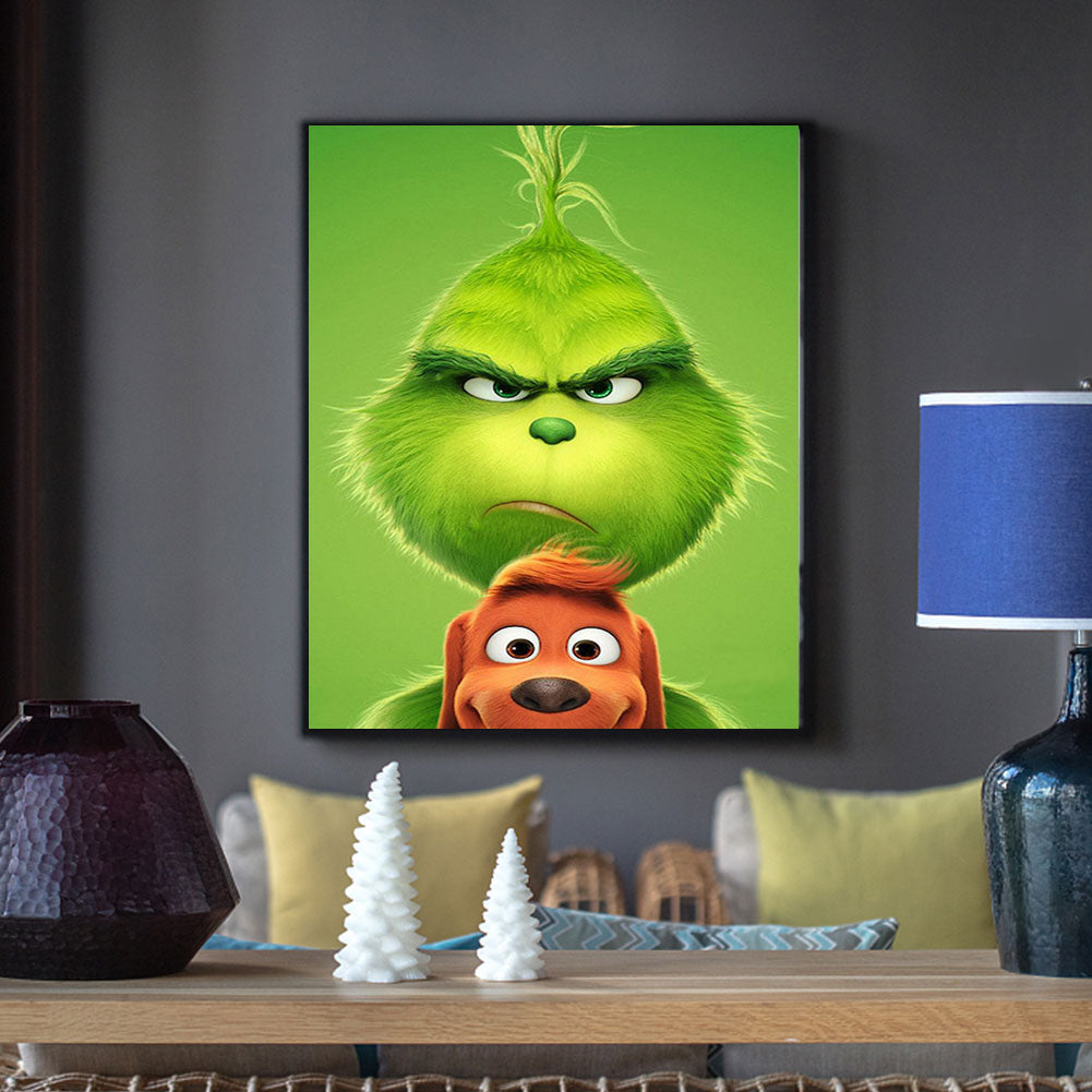 Grinch - Full Round Drill Diamond Painting 40*50CM