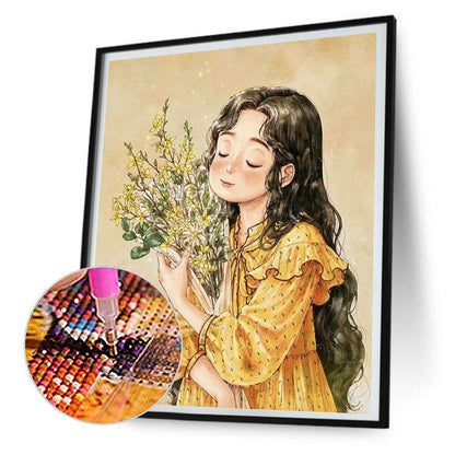 Little Girl - Full Round Drill Diamond Painting 40*50CM