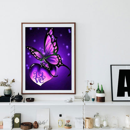 Butterfly - Full Round Drill Diamond Painting 40*50CM