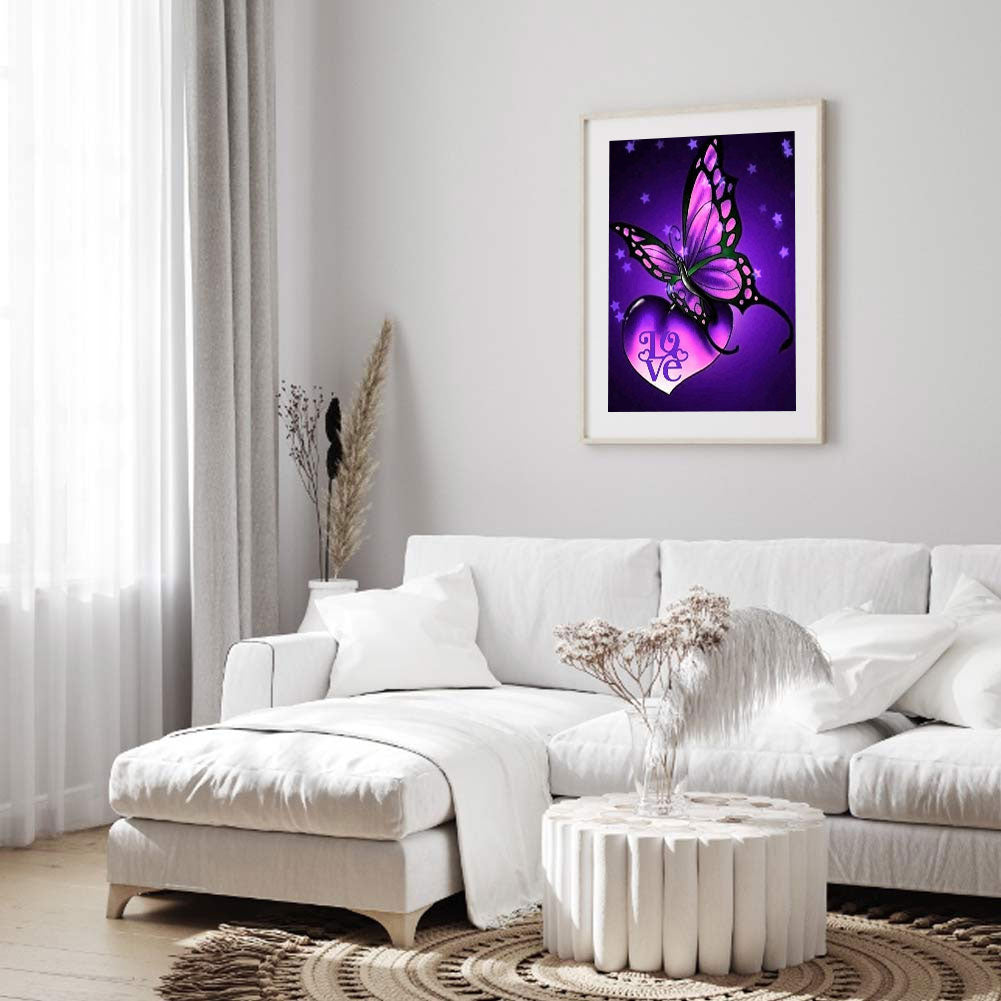 Butterfly - Full Round Drill Diamond Painting 40*50CM