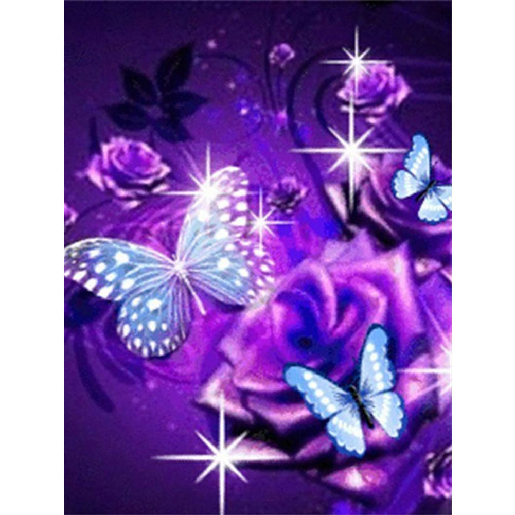 Butterfly - Full Round Drill Diamond Painting 40*50CM