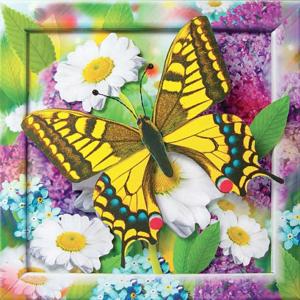 Butterfly - Full Square Drill Diamond Painting 40*40CM