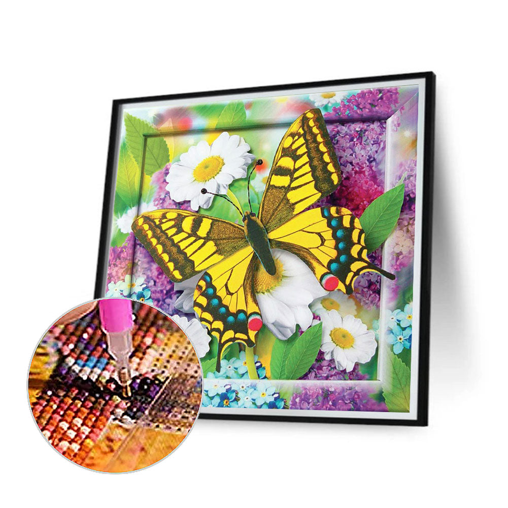 Butterfly - Full Square Drill Diamond Painting 40*40CM