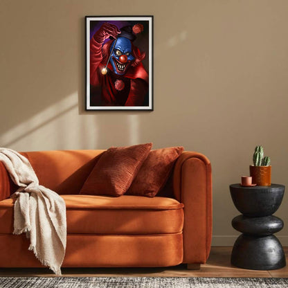 Evil Clown 30*40CM(Canvas) Full Round Drill Diamond Painting