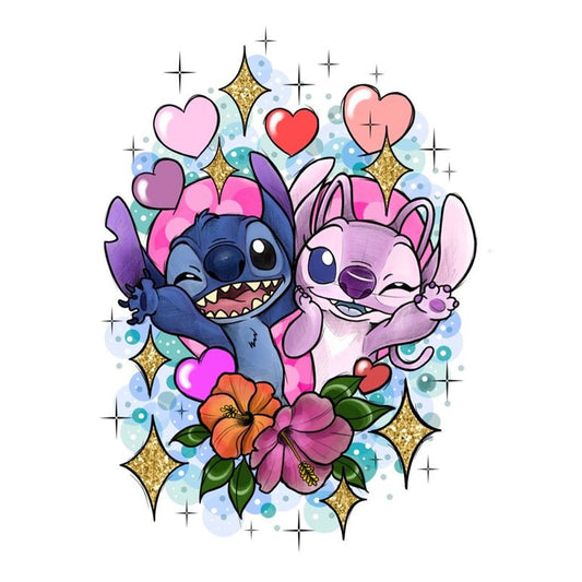 Couple Stitch - Full Round Drill Diamond Painting 30*40CM