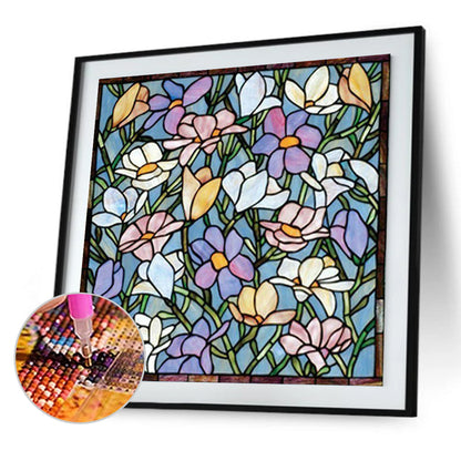 Magnolia Stain 50*50CM(Canvas) Full Square Drill Diamond Painting