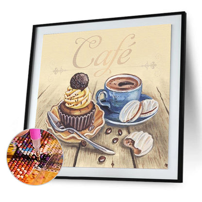 Coffee 50*50CM(Canvas) Full Square Drill Diamond Painting