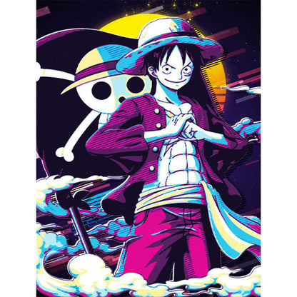 One Piece Luffy - Full Round Drill Diamond Painting 30*40CM