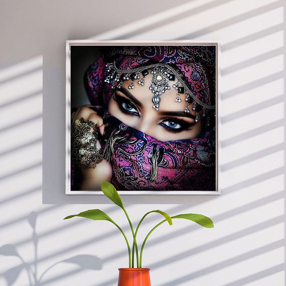 Afghan Beauty - Full Square Drill Diamond Painting 40*40CM