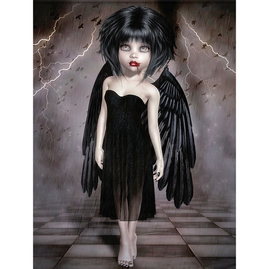 Cartoon Horror Doll - Full Round Drill Diamond Painting 30*40CM