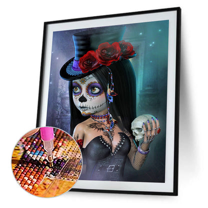 Cartoon Horror Doll - Full Round Drill Diamond Painting 30*40CM