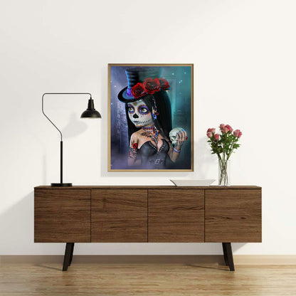 Cartoon Horror Doll - Full Round Drill Diamond Painting 30*40CM