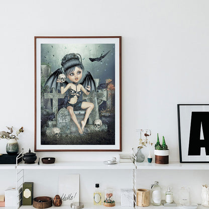 Cartoon Horror Doll - Full Round Drill Diamond Painting 30*40CM