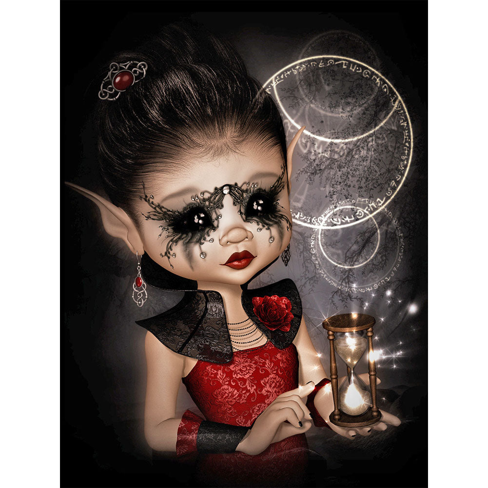 Cartoon Horror Doll - Full Round Drill Diamond Painting 30*40CM