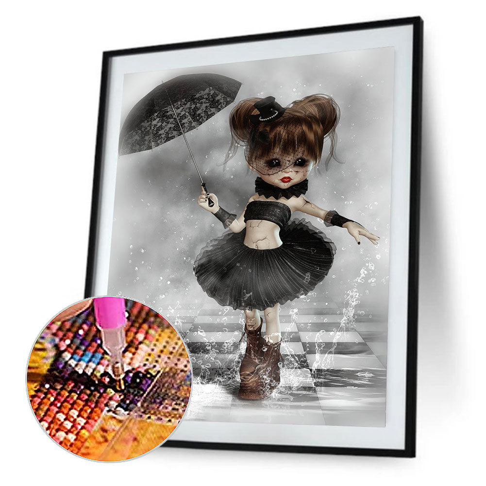 Cartoon Horror Doll - Full Round Drill Diamond Painting 30*40CM