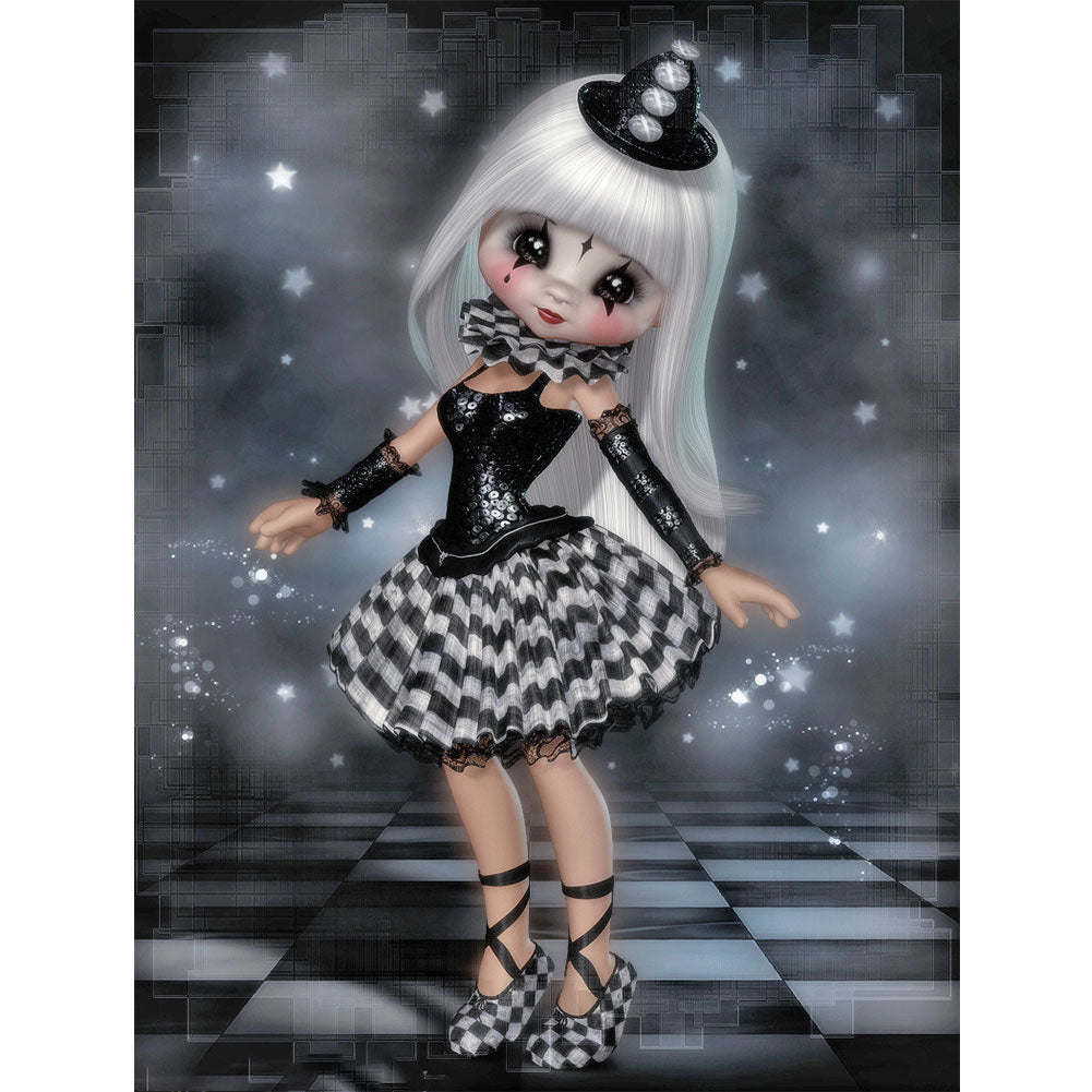 Cartoon Horror Doll - Full Round Drill Diamond Painting 30*40CM