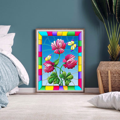 Rainbow Pansy - Full Round Drill Diamond Painting 30*40CM