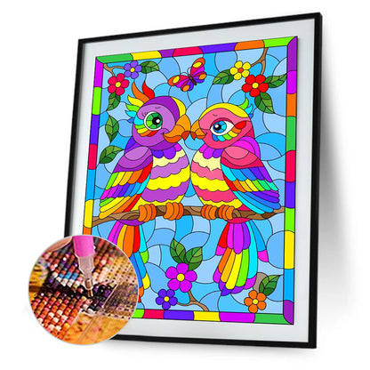 Rainbow Bird - Full Round Drill Diamond Painting 30*40CM